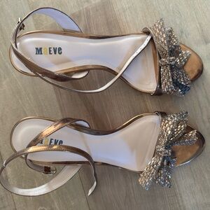 Maeve Metallic Gold and Silver Heels